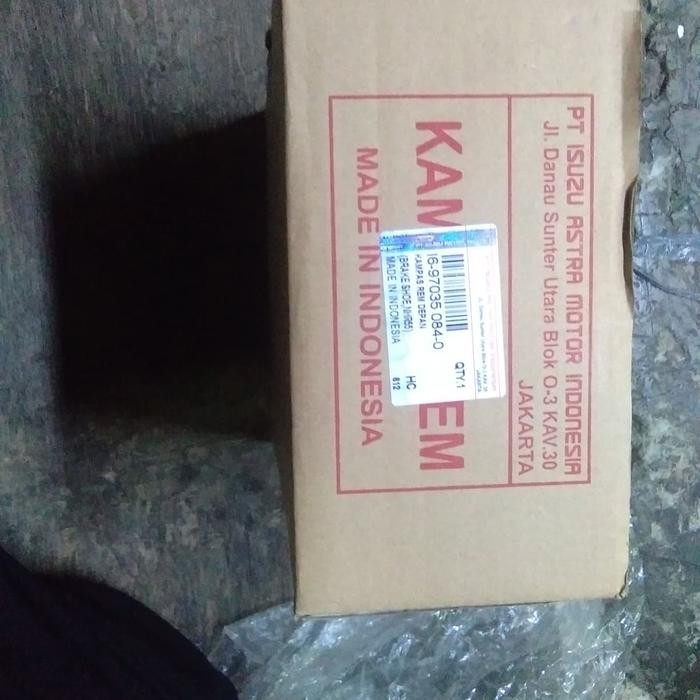 kampas rem dpn/blk isuzu elf nhr ori quality