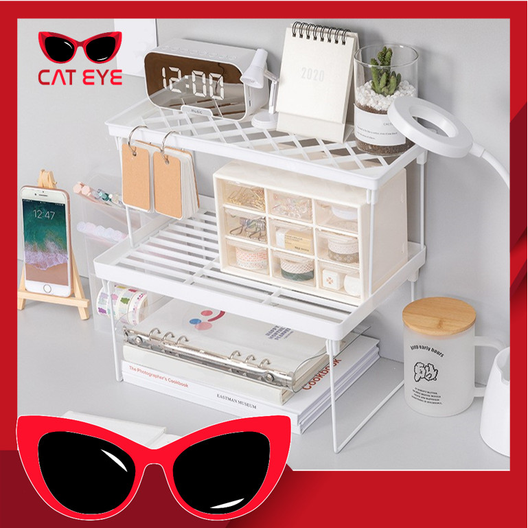 PROMO - H6726 Rak Meja Lipat Minimalis /  Rak Meja Lipat Serbaguna  / Rak Meja Lipat Kerja Estetik /