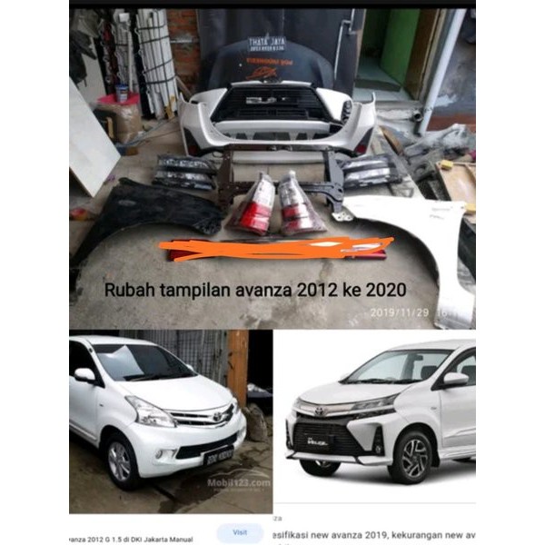 Upgrade all new avanza 2012-2015 ke avanza facelift 2019 2020 2021