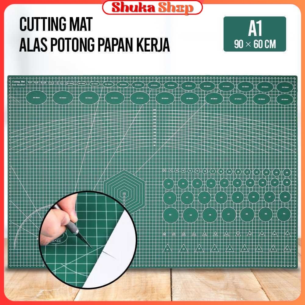 

Working Pad Cutting Mat Alas Potong Papan Kerja A1 90x60cm - QJ4