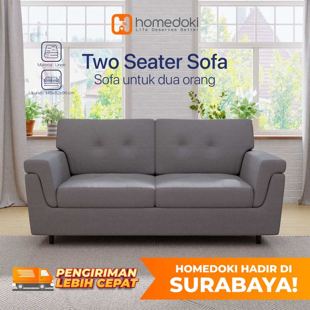 Homedoki Surabaya- Sofa Kecil /Sofa Busa/Sofa 2Seater/Sofa Aesthetic/Sofa Minimalis