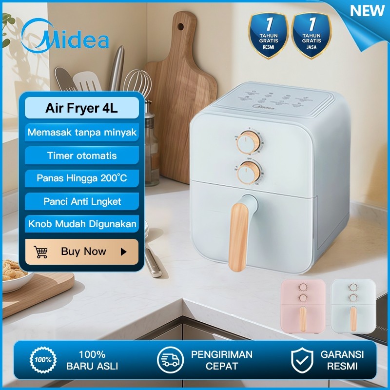 Midea 4L Air Fryer Low Watt MAF400B0ADG / MAF400B0ADI