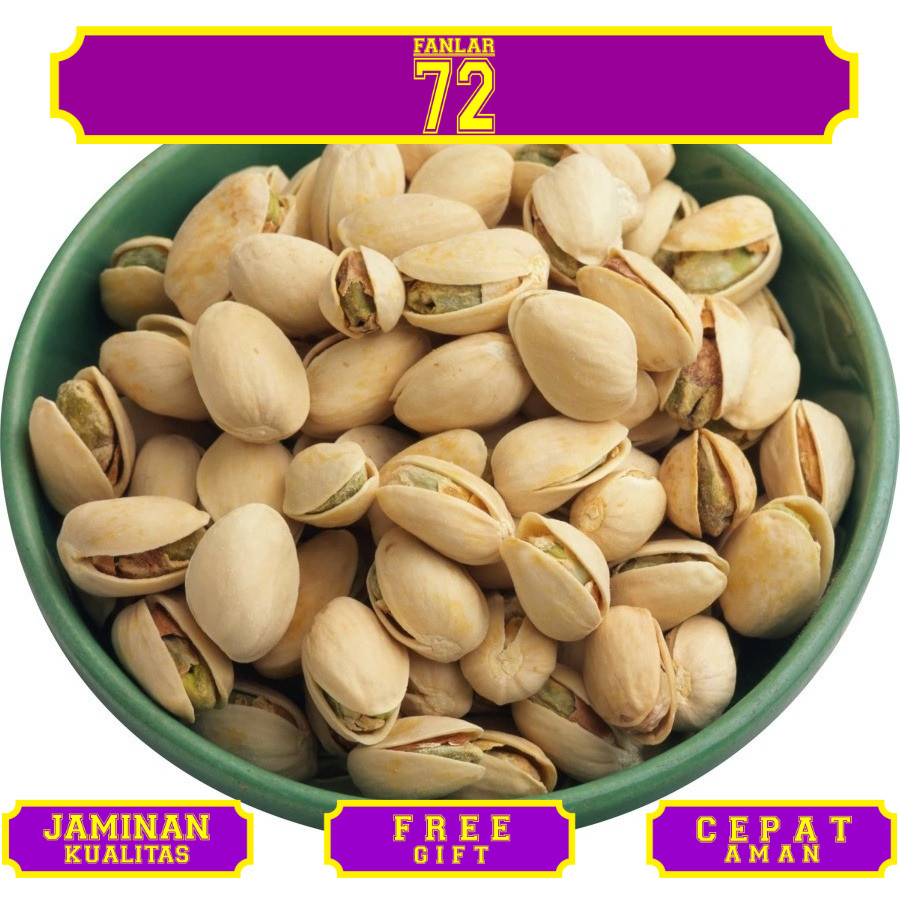 

Kacang Pistachio Matang PREMIUM Setengah Kiloan - Snack Pistacio 500 Gram