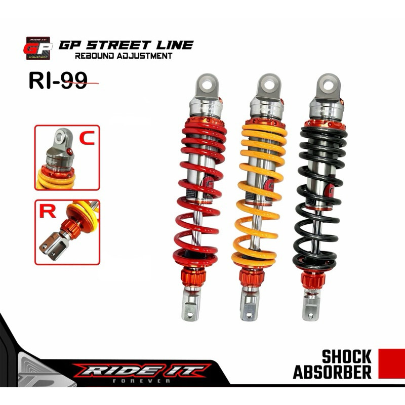 Haute Automobilistico&Deporte Shock RIDE IT RI-99 GP Street Line dan TUTTO Rebound Adjustment model 