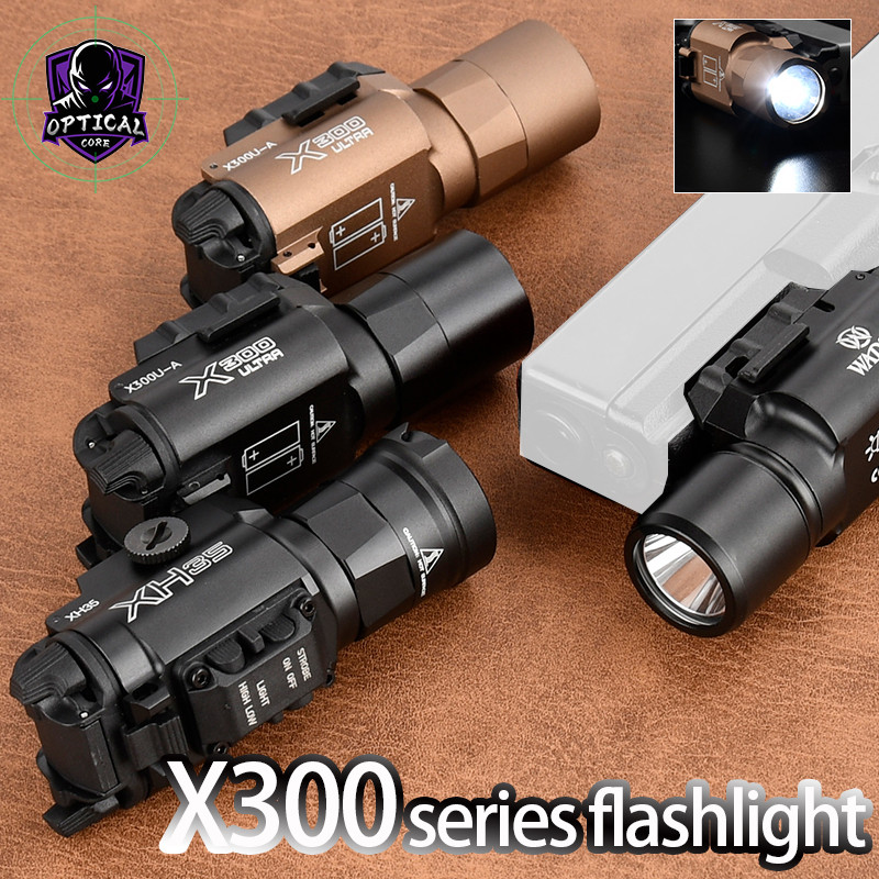 WADSN X300/X300 U/X300UH-B/X300V/XH35 Lanterna de metal LED luz branca  pistola luz Mounr Glock lâmp