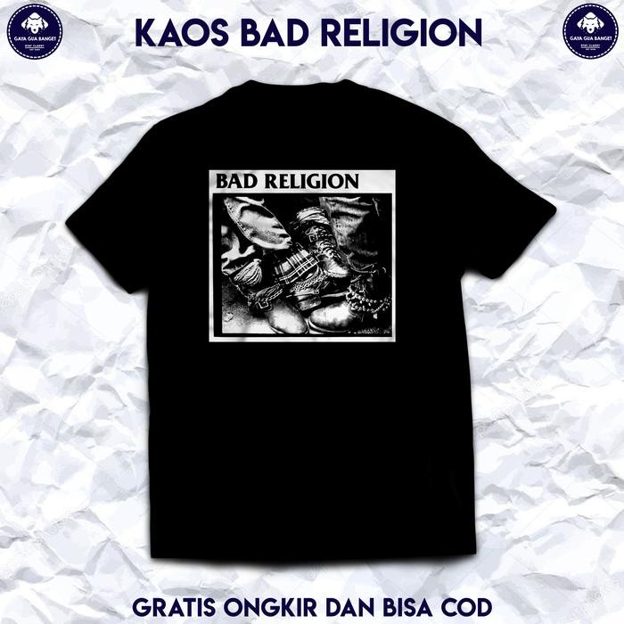 (COD) Kaos Bad Religion. Kaos Musik Baju Band Rock Bad Religion Original. - S