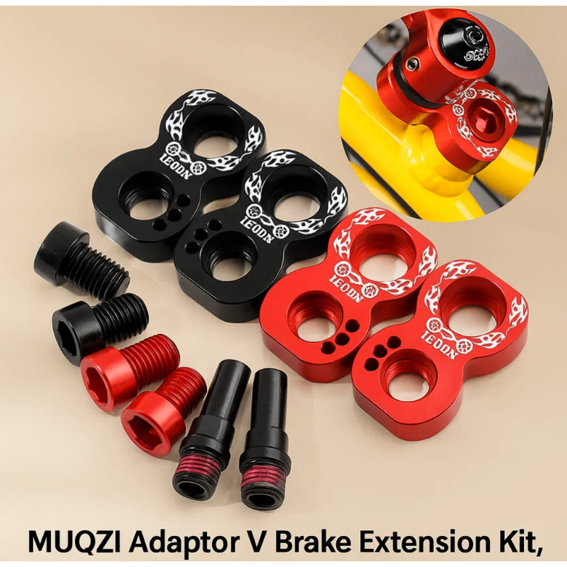 MUQZI Adaptor V Brake Extension Kit, Konversi Roda 406 ke 451 (16/18/20 Murni ke Plus), Untuk Sepeda