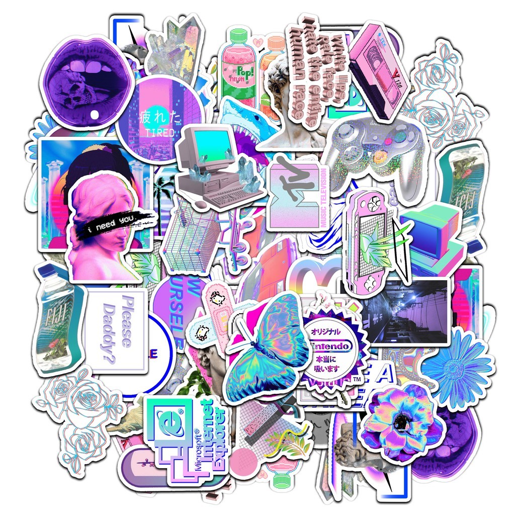 

Stiker VYNIL Motif AESTHETICS Untuk Scrapbook/Alat Tulis hp LAPTOP sticker