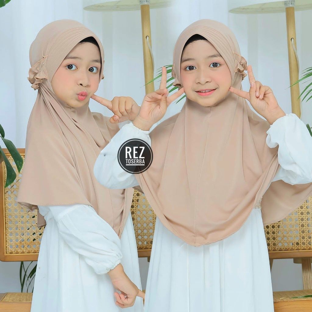 JILBAB INSTAN JERSEY PED TALI KRIWIL KIDS/JILBAB INSTAN KIDS