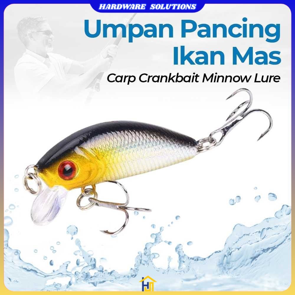 Umpan Pancing Ikan Mas Carp Crankbait Minnow Lure 50mm - LD07