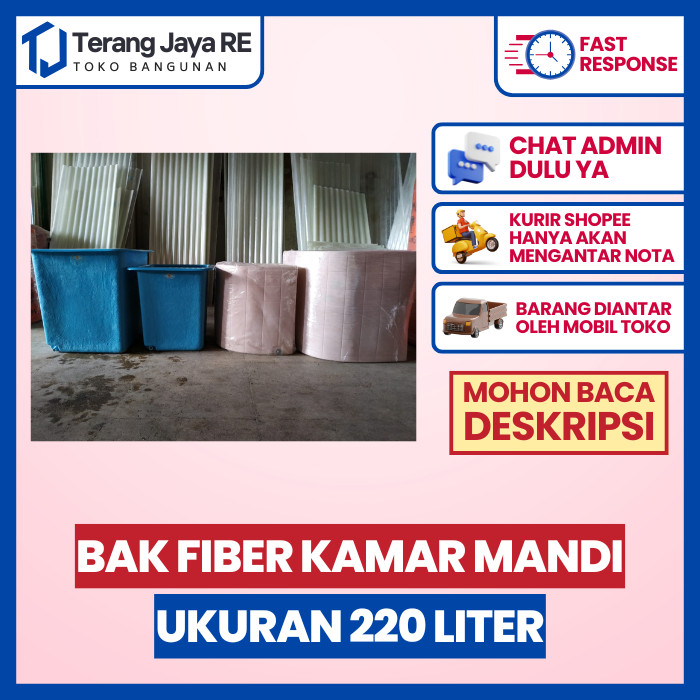 Bak Fiber Kamar Mandi 220 Liter