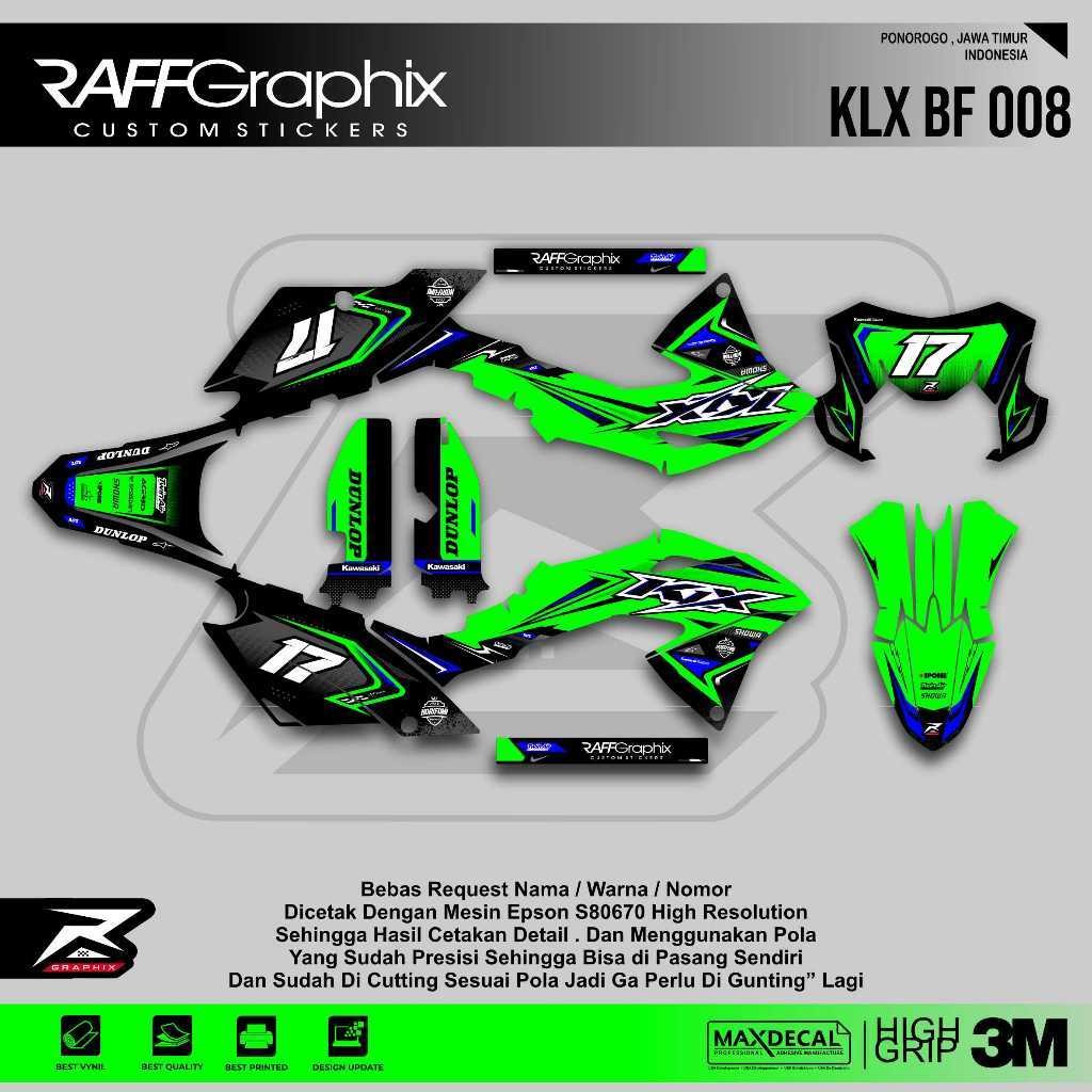 DEKAL / DECAL   KLX BF FULL BODY / STIKER KLX BF / STIKER KLX /  KLX BF 150L /  STIKER KLX BF 1