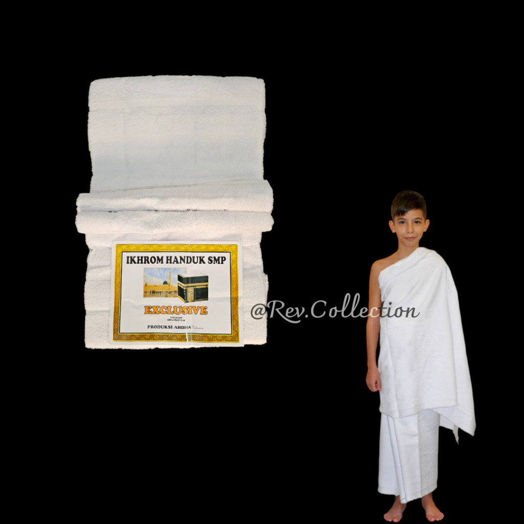 DIKASHOP Kain Ihram Anak SMP Ihram Manasik Perlengkapan Haji dan Umroh Kain Ihram Anak