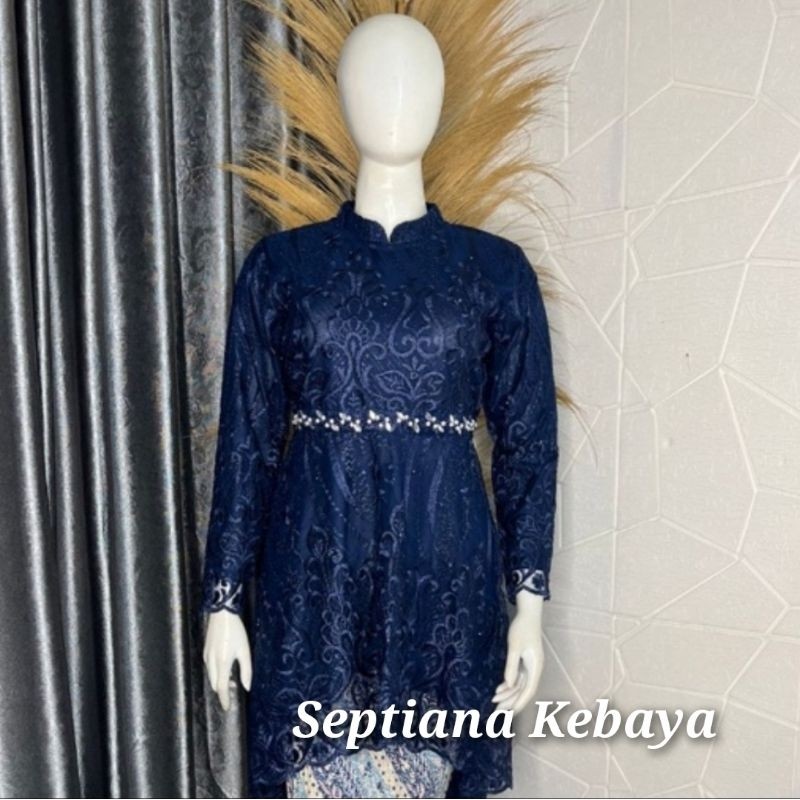 sk - baju kebaya  couple  ibu besan warna navy / kebaya modern  tunangan  couple  keluarga  / kebaya
