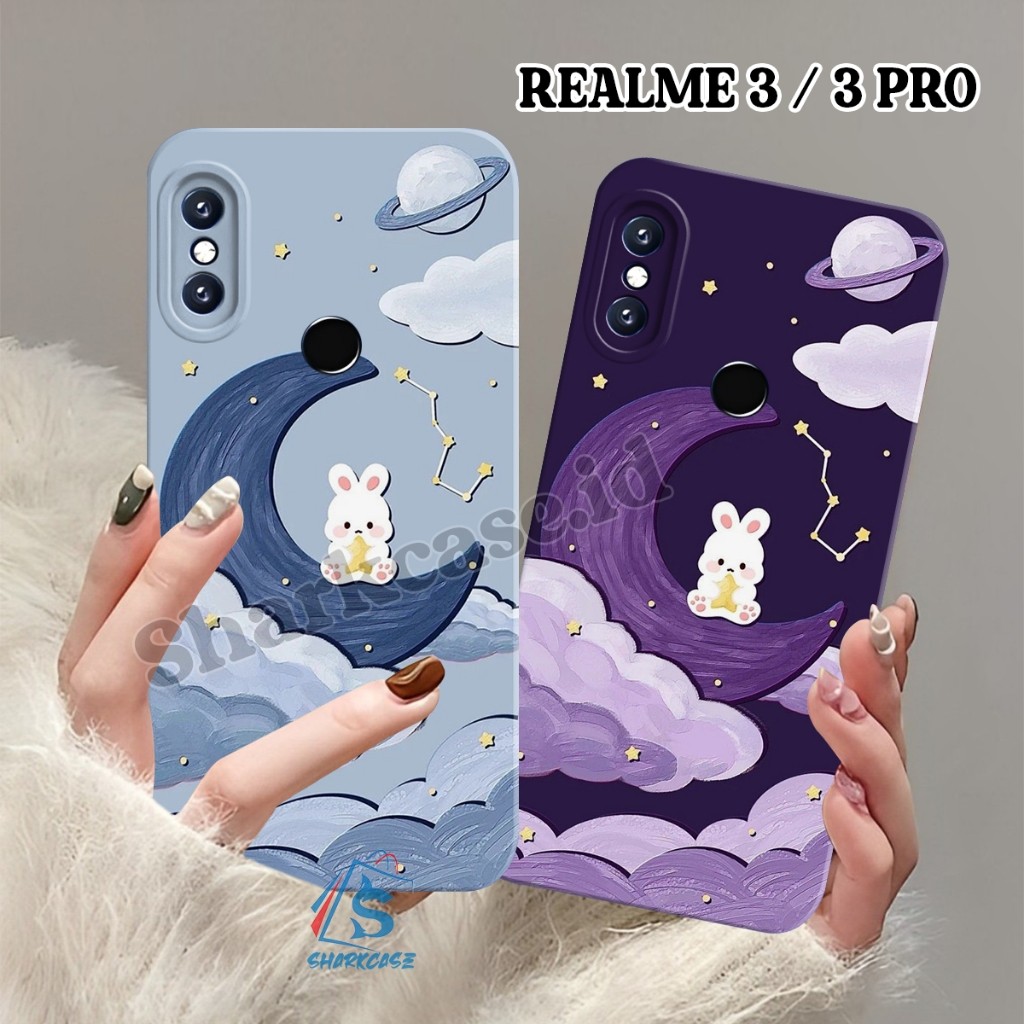 Case Realme 3 / 3 PRO / 5 PRO / 5 / 5i / 5s / C3 / C2 / C1 Motif Bunny Cute Terbaru Kekinian -  Casi