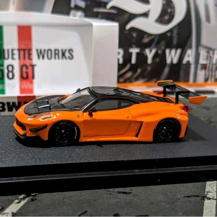 Diecast Star Model LBWK Ferrari 458 GT Orange Minus
