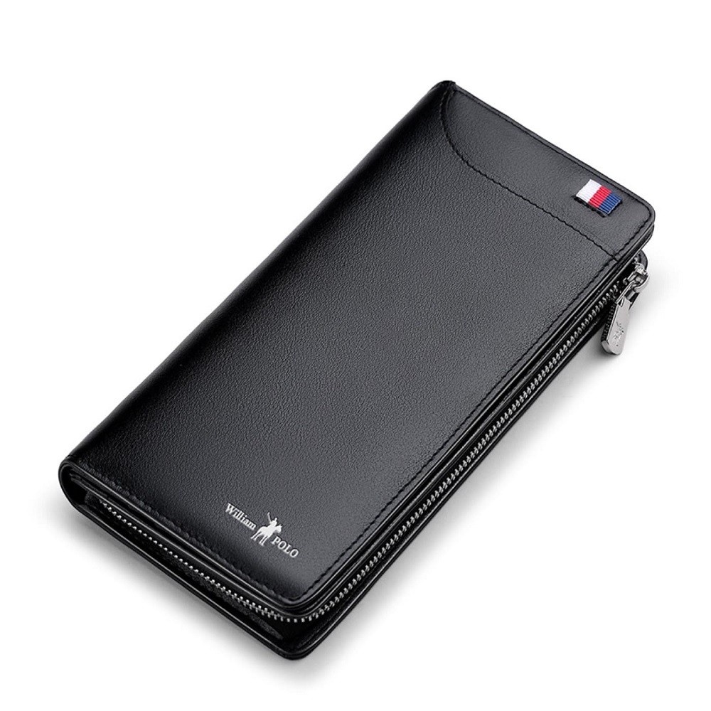 WILLIAM POLO 301 Elegant Leather Wallet Dompet Panjang Kulit Sapi 23 Slot Kartu Box Eksklusif