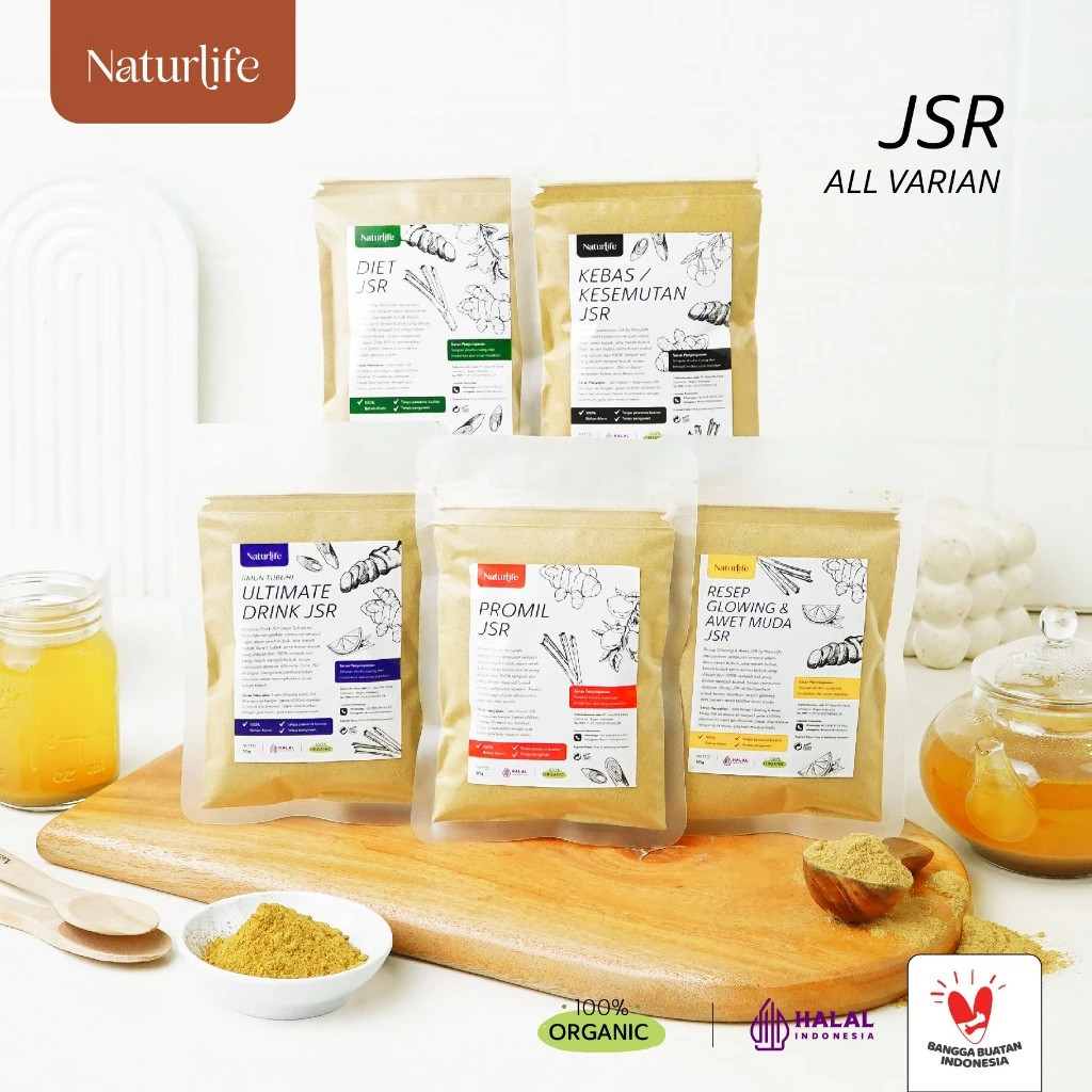 JSR NATURLIFE - ULTIMATE DRINK - PROMIL - DIET GLOWING - KEBAS KESEMUTAN / RESEP SEHAT JSR / RAMUAN 