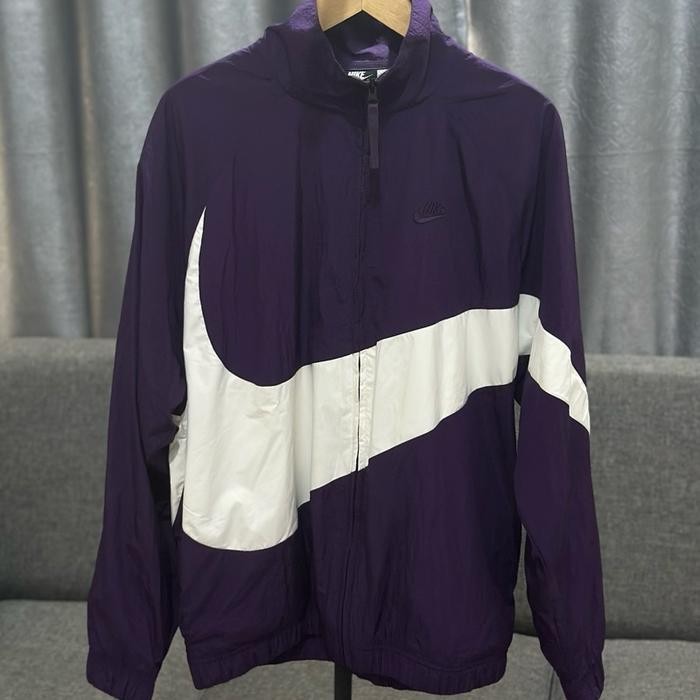 Nike Big Swoosh Purple Windbreaker Jacket