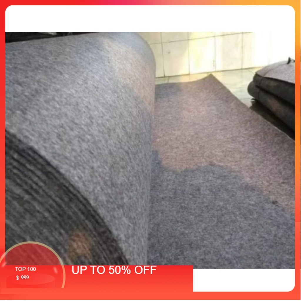 Karpet Geotextile Non Woven 50x200cm | Karpet Dinding Tebal | Peredam Suara Ruangan | alas ruangan