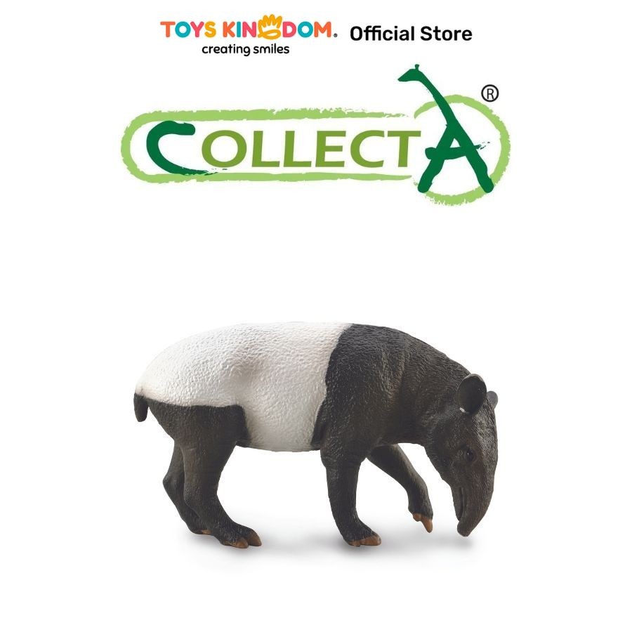 Toys Kingdom Collecta Figure Malayan Tapir 88881 Toys Kids Toy Minifigur Miniatur Hewan Figure Hewan