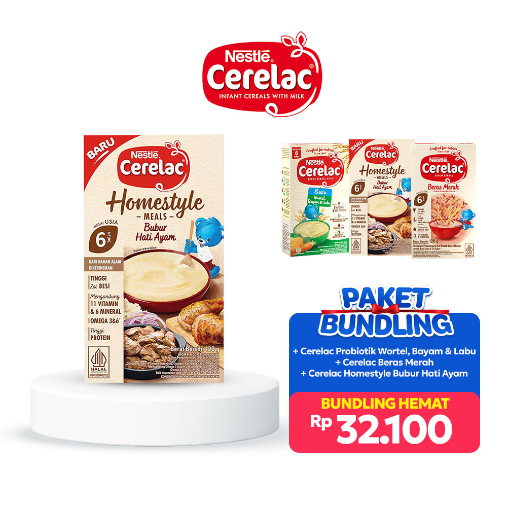 NESTLE CERELAC HOMESTYLE BUBUR HATI AYAM 120g