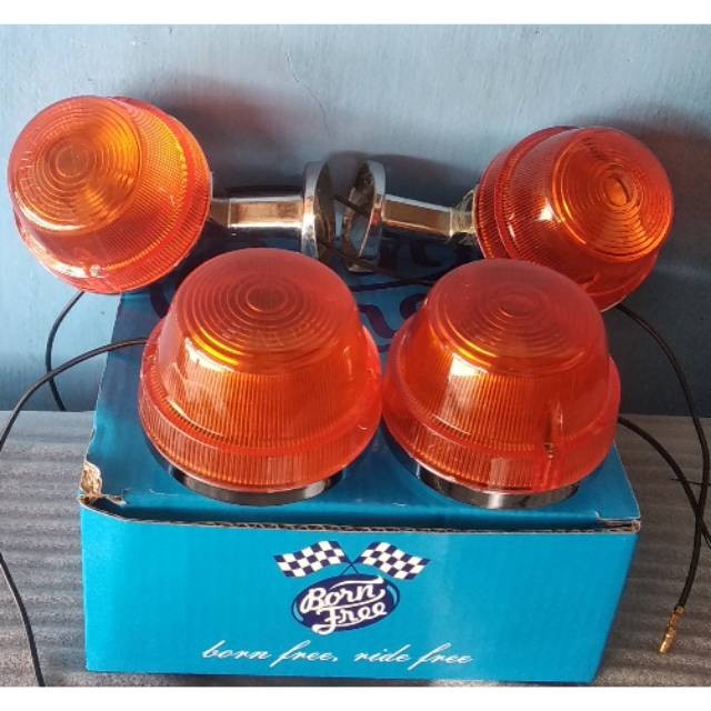 LAMPU SEN DEPAN BELAKANG HONDA C70 MIKA CANDI