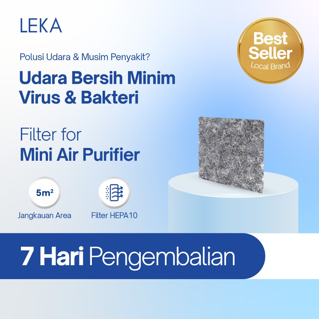 LEKA - AP7705 Portable Air Purifier - Replacement Filter - Filter HEPA