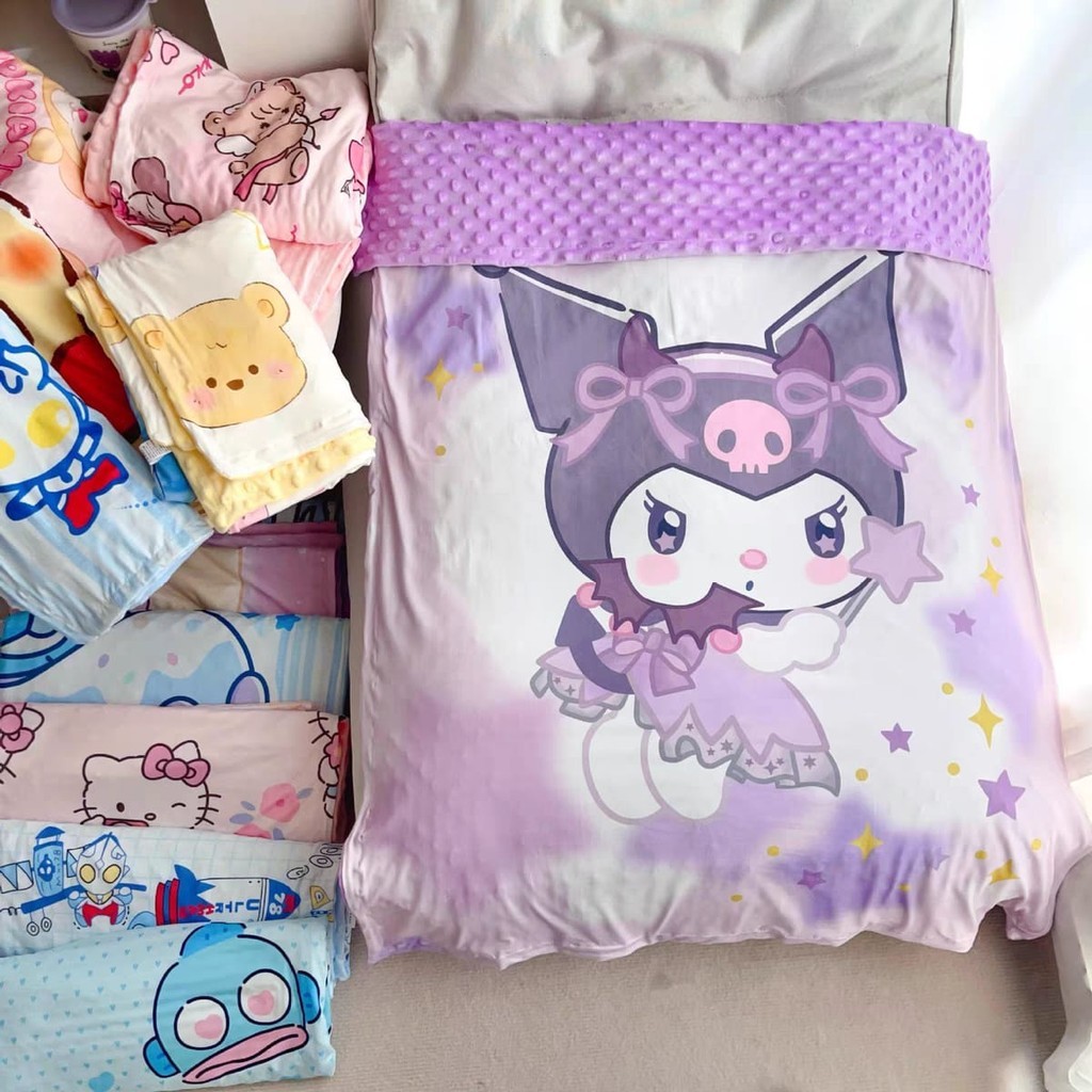 (KIDS) Selimut tidur anak perempuan / laki laki motif lotso / kuromi / melody / cinnamoroll / ultram