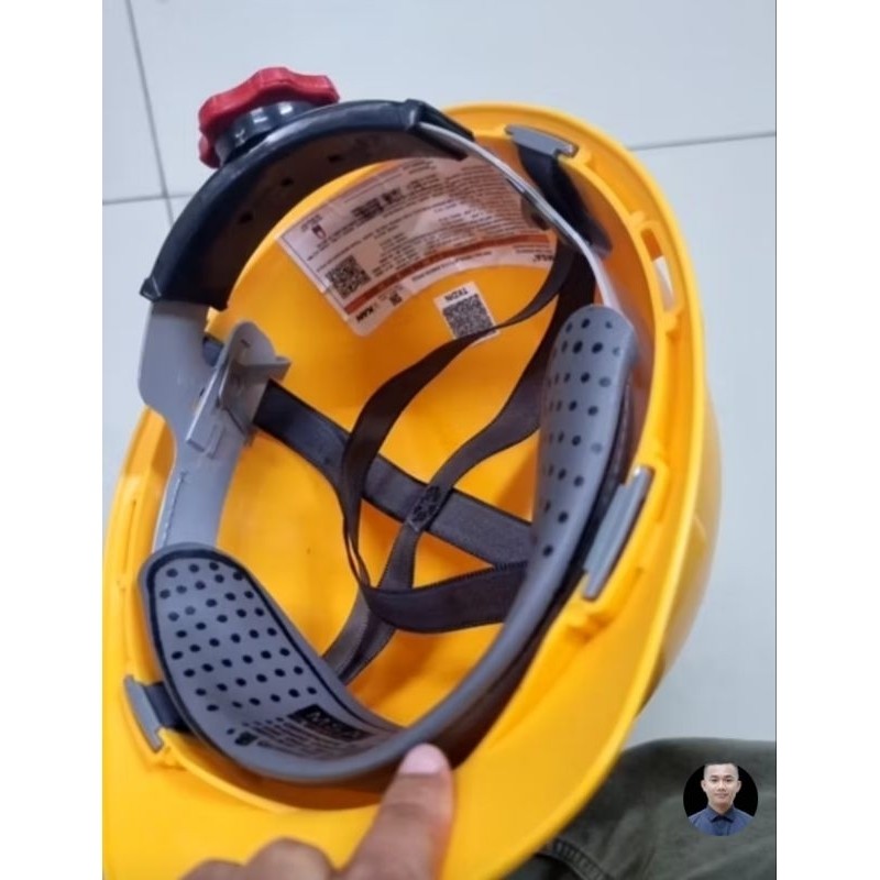 Helm Proyek MSA SNI V-Gard / Safety Helmet MSA SNI V-Gard + Fastrack Lama