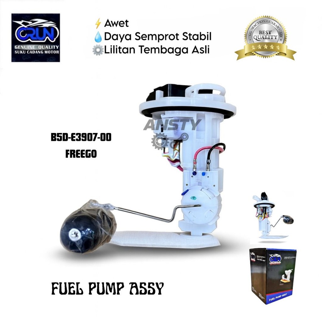 B5D-E3907-00 CRUN Fuel Pump Assy Pompa Bensin Rotak Dinamo Yamaha FREEGO FREE GO