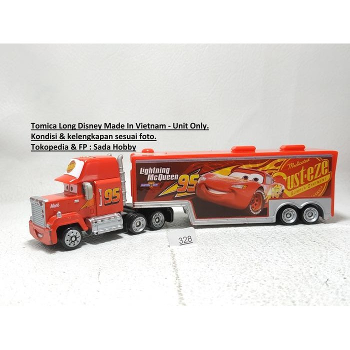 HW  Tomica Disney Cars 3 Mack Hauler Transporter Unit Only