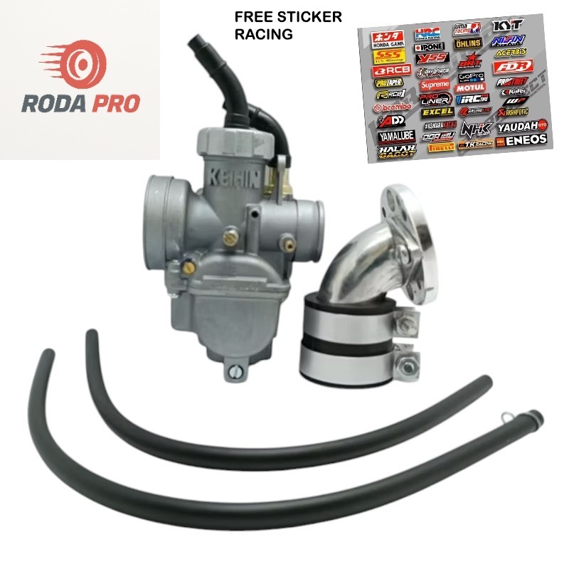 KARBURATOR KARBU PE 24 26 28 KEIHIN ORIGINAL + INTEK INTAKE PLUS INTEK MIRING SEMUA MOTOR UNIVERSAL 