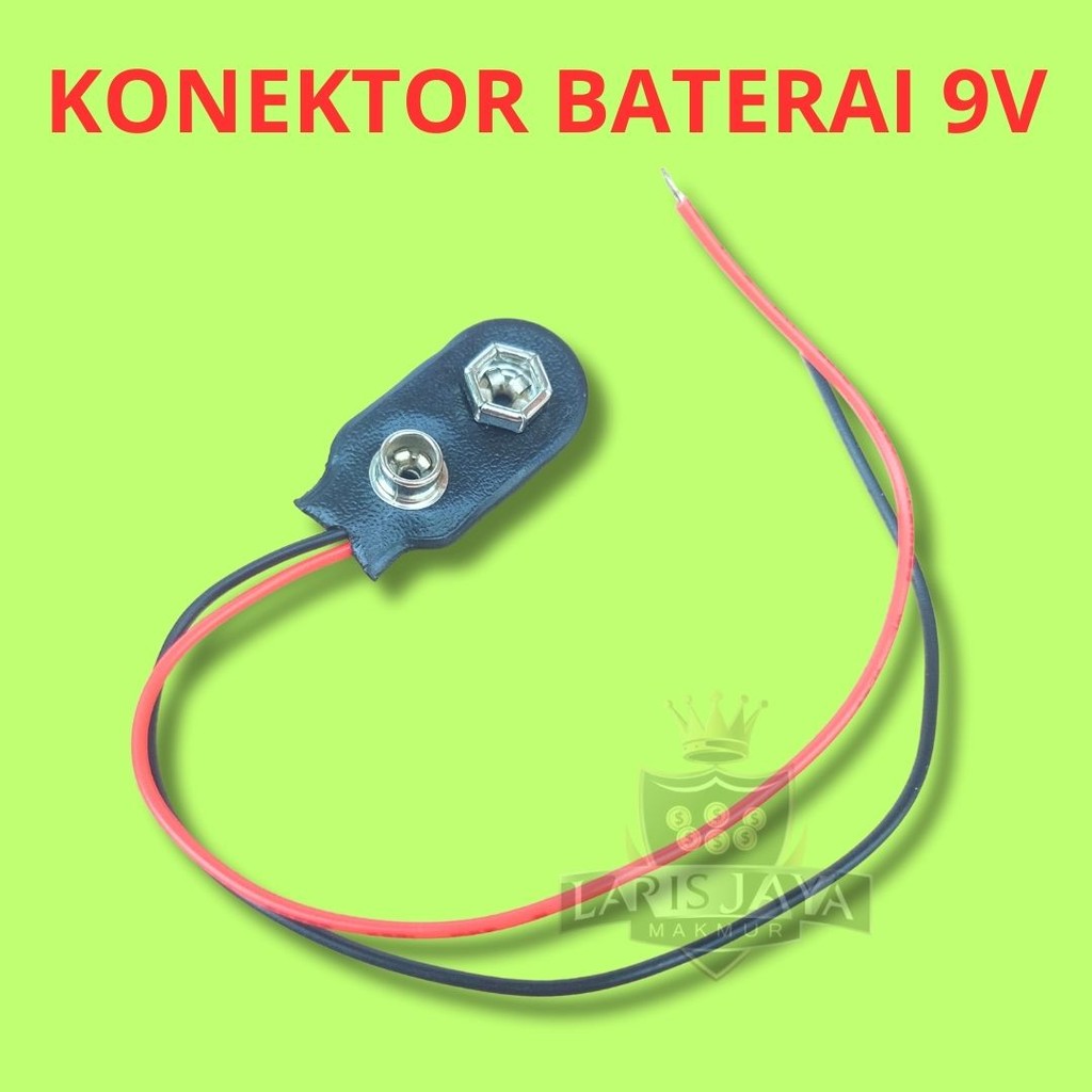 KANCING BATERAI 9V BATERE KOTAK KONEKTOR TUTUP TERMINAL SOKET BATTERY 9 VOLT
