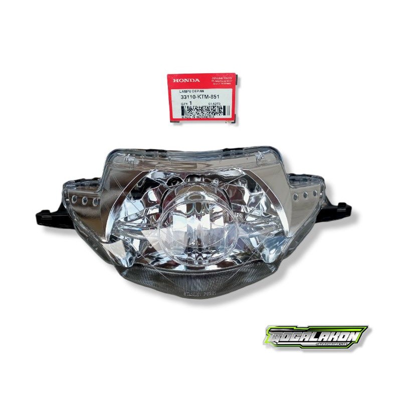reflektor lampu depan supra x 125 old lama original ahm baru