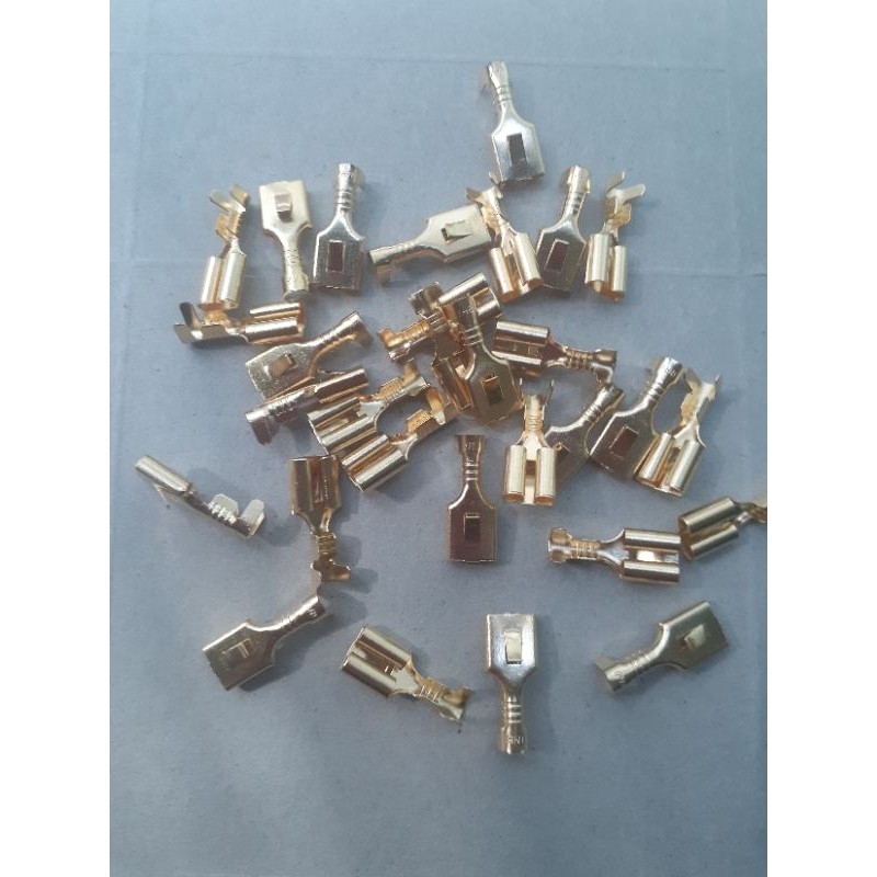 Skun Terminal Gepeng Perempuan 7mm Universal Konektor Kabel Soket Relay Klakson