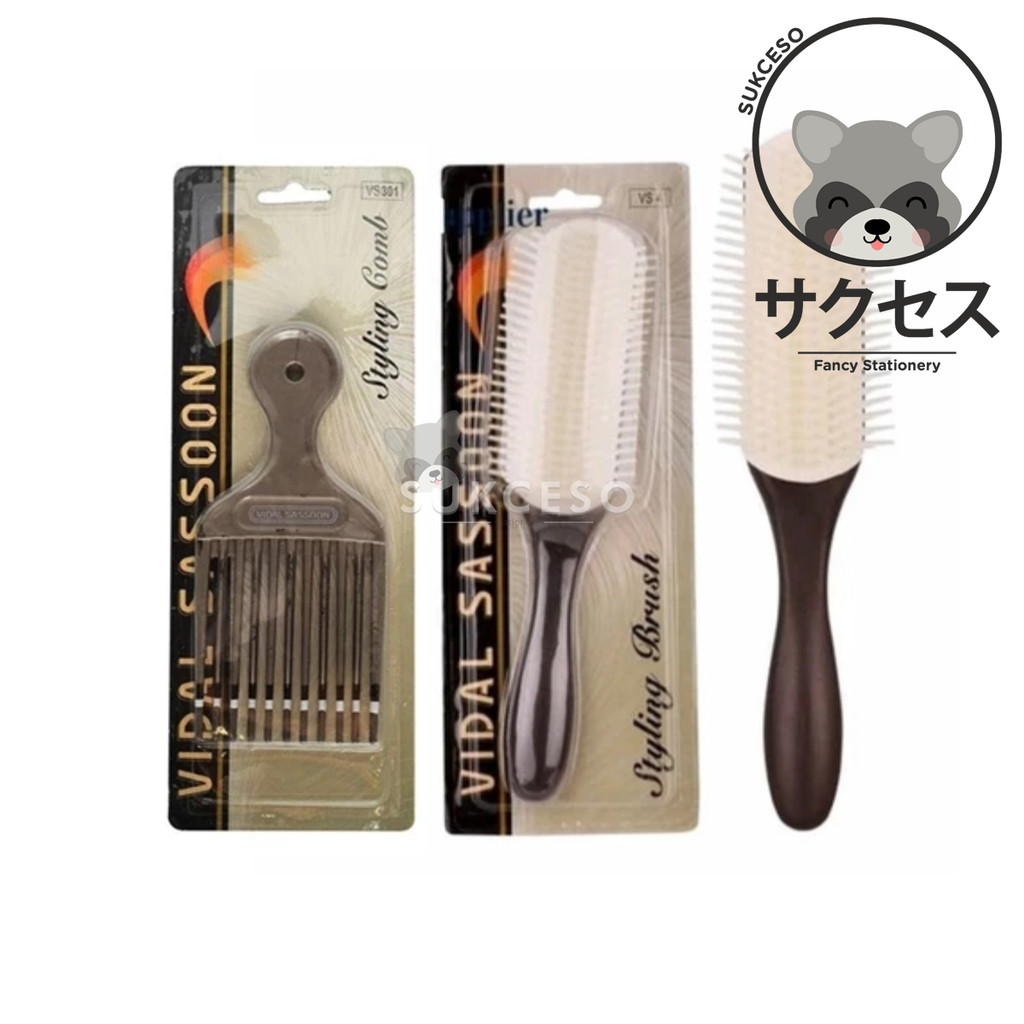 VIDAL Sassoon Styling Brush - Comb  | Sisir Rambut Sisir Salon, Sisir Blow Vidal