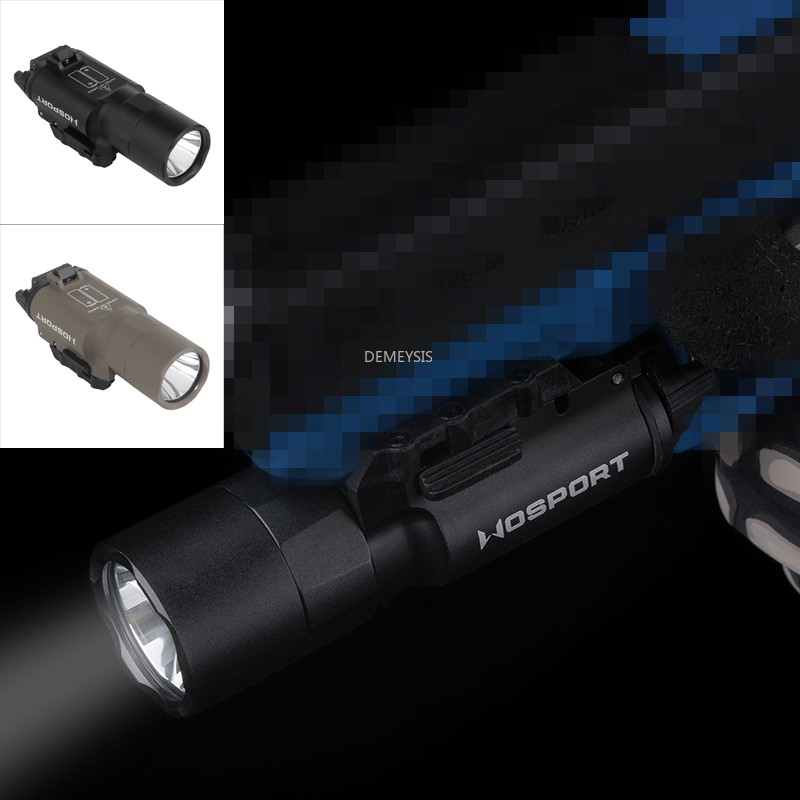 Helmets Lamp Outdoor CS    Light 800 Lumen Shooting Paintball Combat Pistol X300-A Flashlight