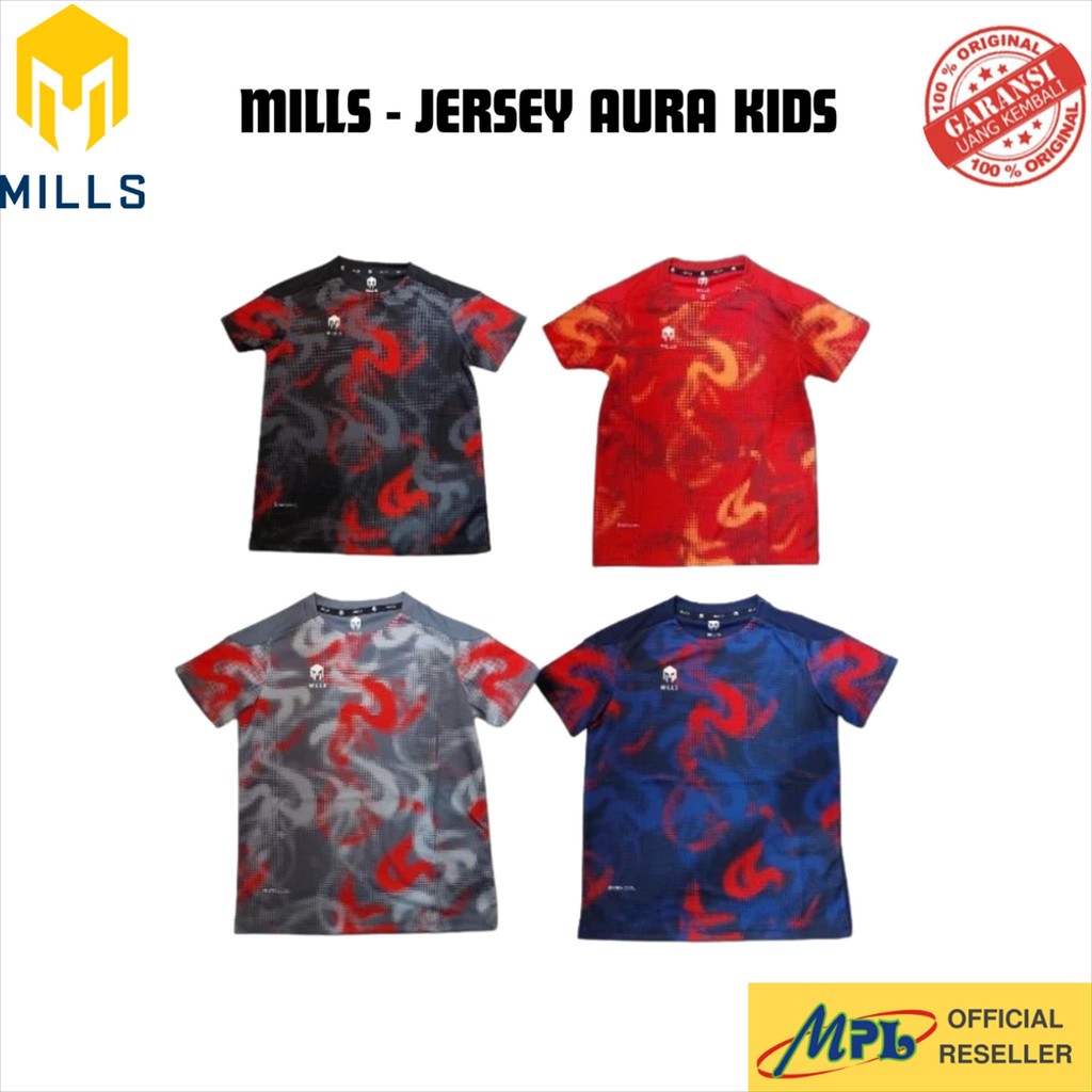 BAJU BOLA MILLS  JERSEY AURA KIDS