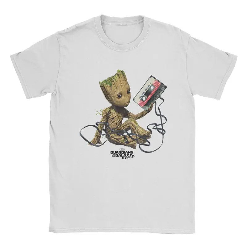 Marvel-authorized High-quality Guardians of Galaxy T-shirts for Men and Women with Creative Short-sl
