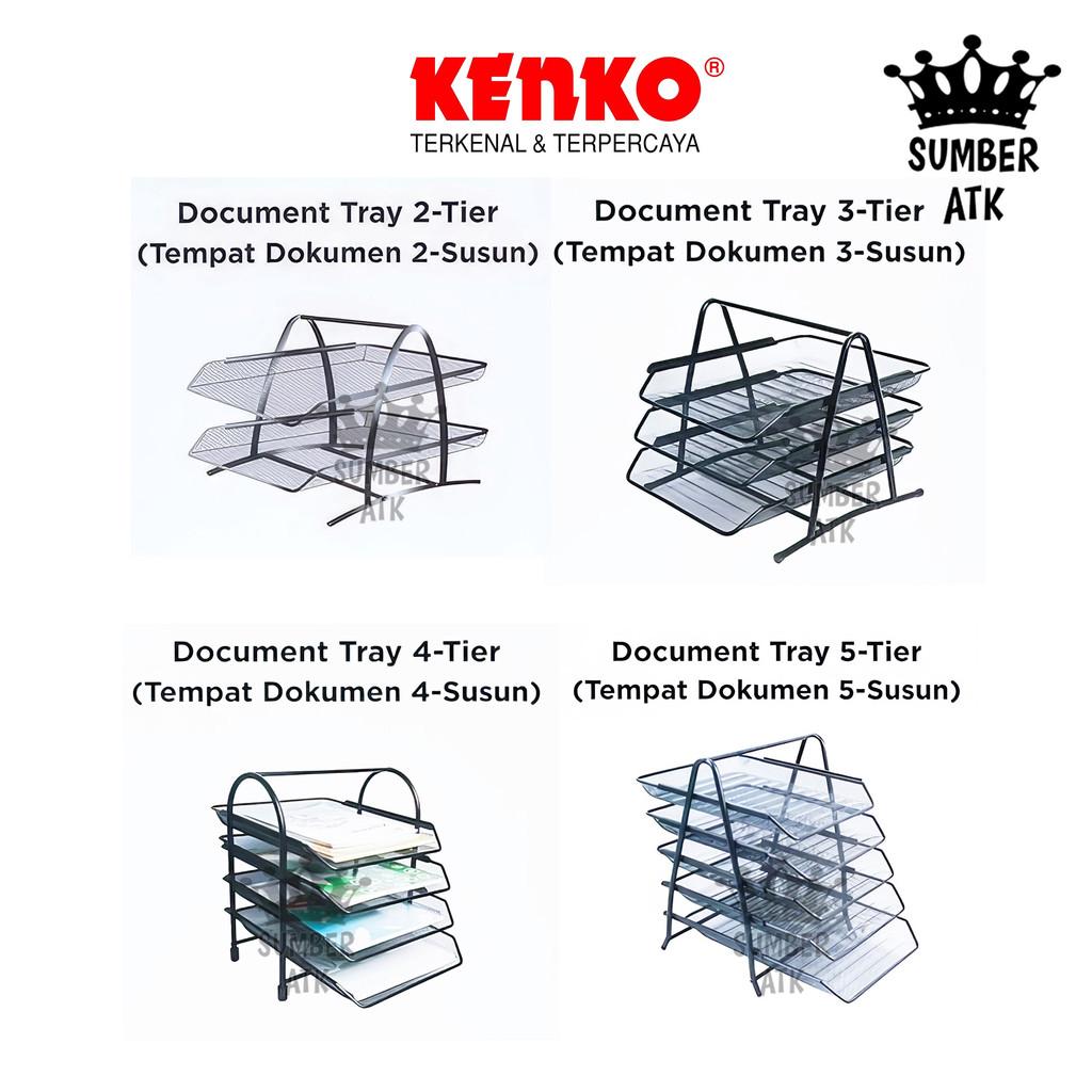 File Document Tray KENKO Rak Wadah Dokumen MDT-302 MDT-303 MDT-304 MDT-305 2 Tier 3 Tier 4 Tier 4 Ti