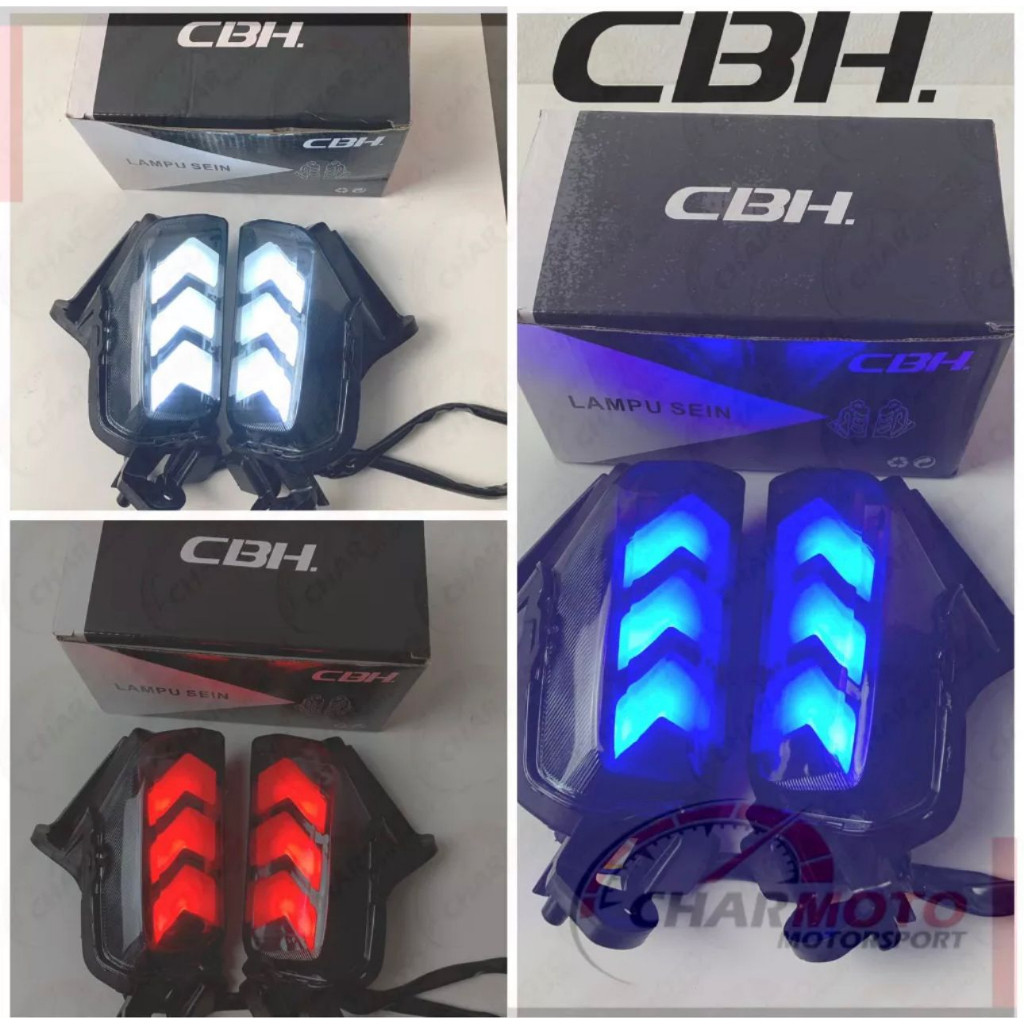 Lampu Sein Aerox New 2020 Aerox Old CBH LED Running Sein Depan Merah Biru Putih Yamaha Aerox