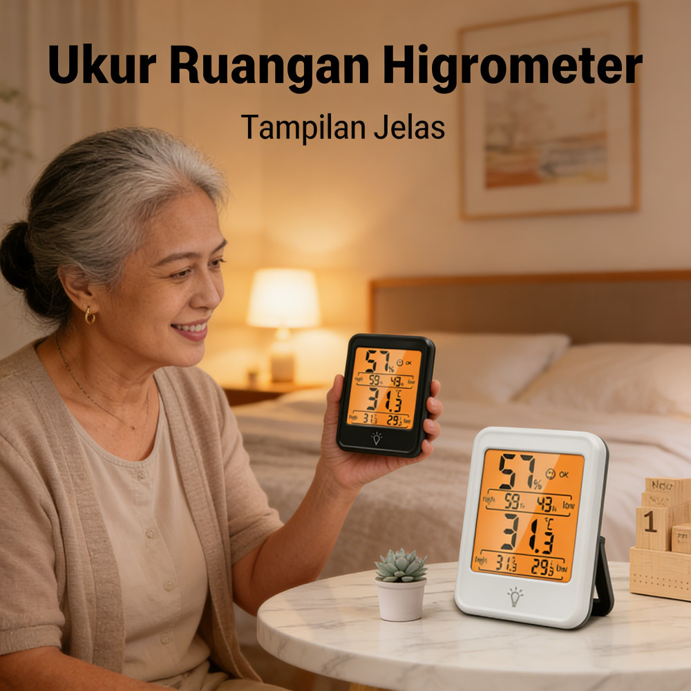 Ukur Lembab Ruangan Elektronik Higrometer Thermometer Higrometer Digital Meter Humidity