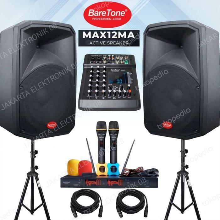 PAKET SOUND CAFE DAN RESTO SPEAKER BARETONE 12 INCH MAX12MA / MAX 12MA