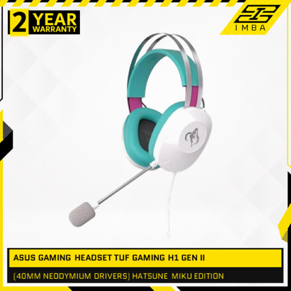 ASUS TUF Gaming H1 Gen II Edisi Hatsune Miku | GAMING HEADSET