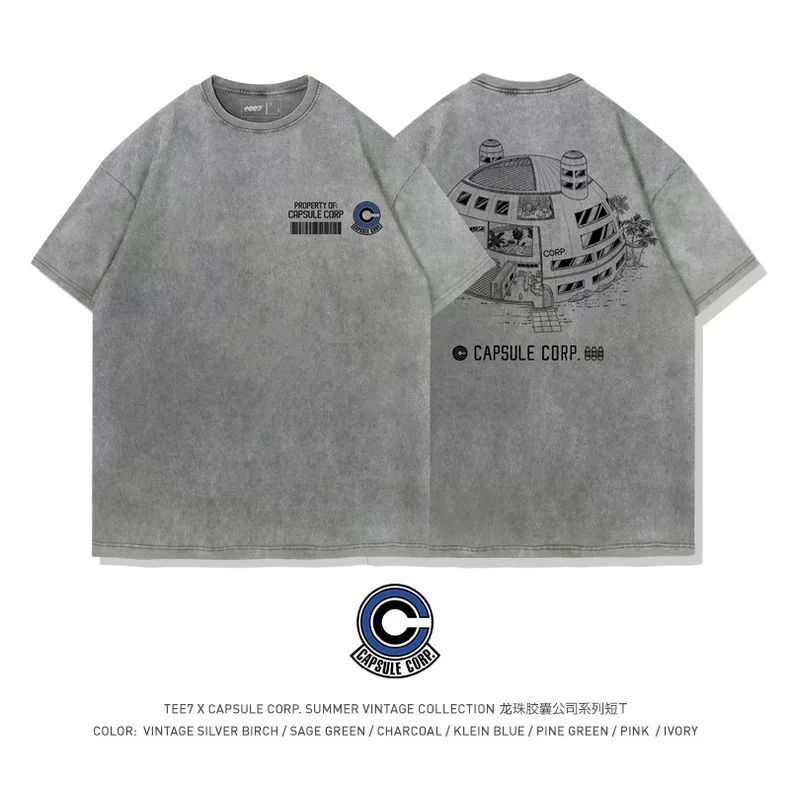 T-shirt Longball Anime Jepang Pakaian Kerja Resmi Perusahaan Kapsul Cuci dan Buat Lama Model Populer