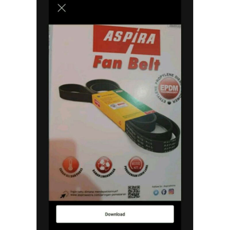Tali kipas van belt fan belt r3 ertiga ukuran 4pk765 4pk 765 aspira astra