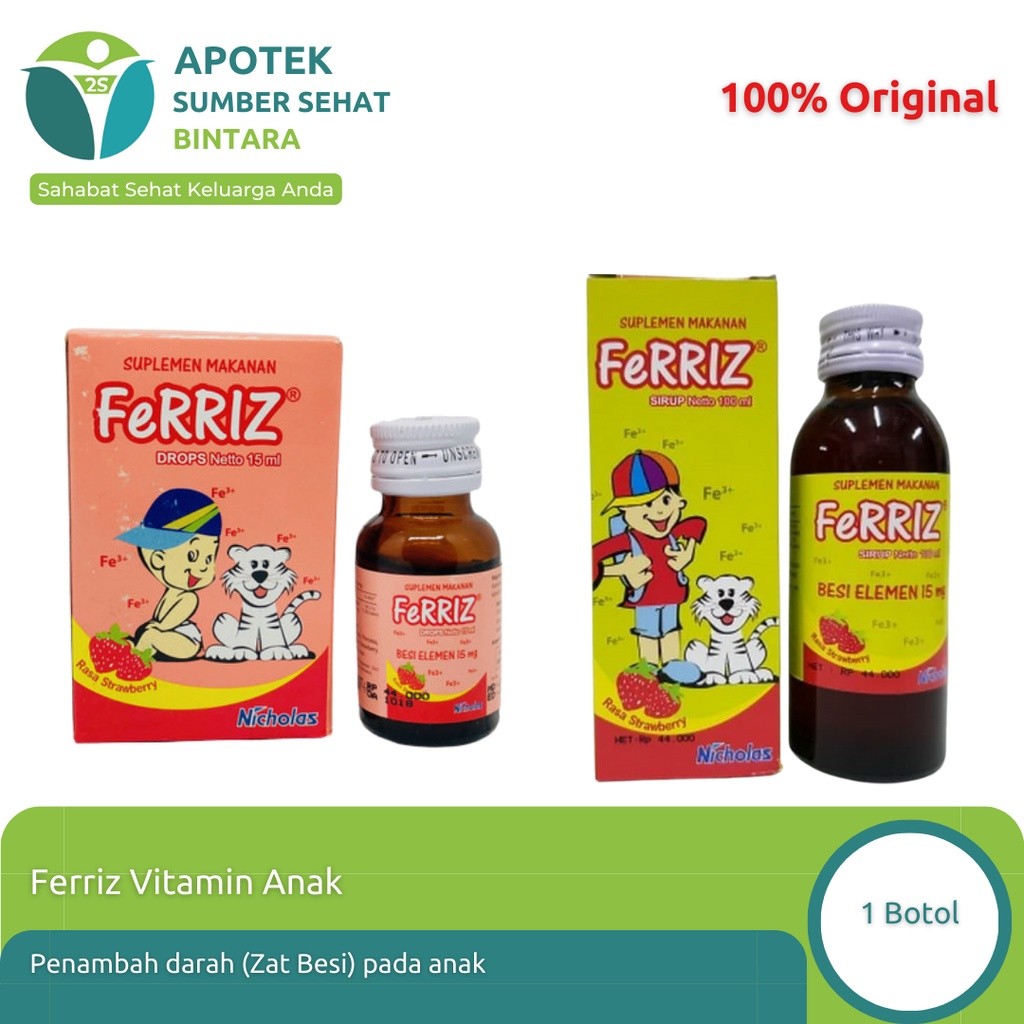 GANDISOP Ferriz Sirup | Ferriz Drop – Vitamin Zat Besi untuk Anak