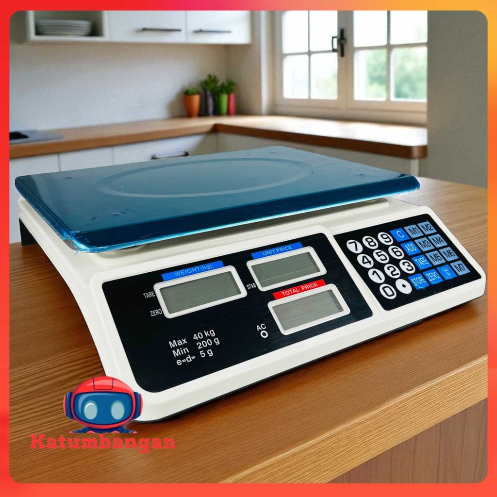 Protopic Timbangan Digital Buah Makanan Commercial Retail Scale 40kg - PT95