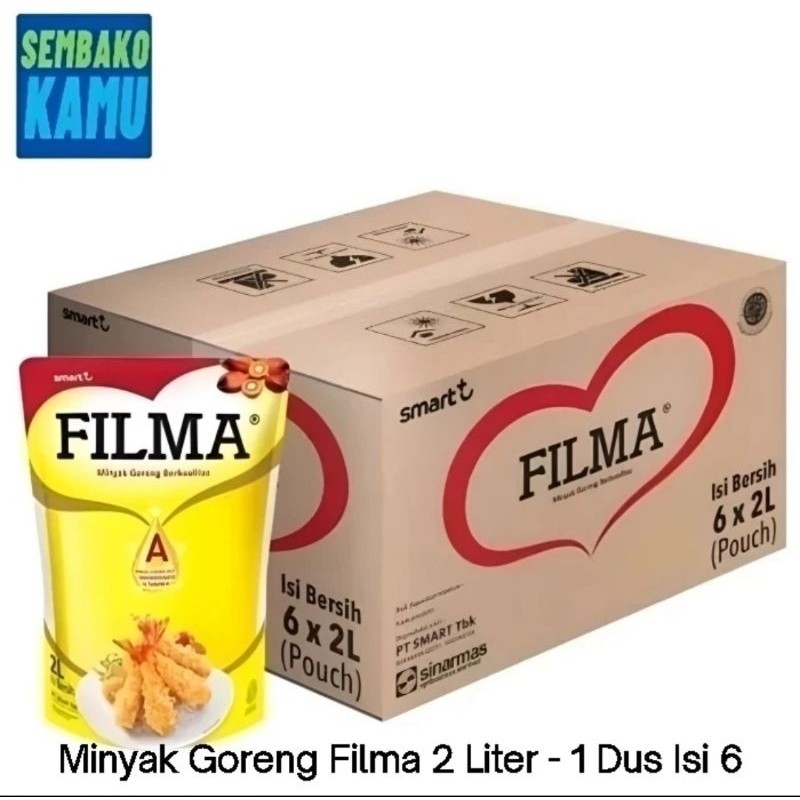 

Minyak Goreng Filma 2 Liter - 1 Dus Isi 6 pcs